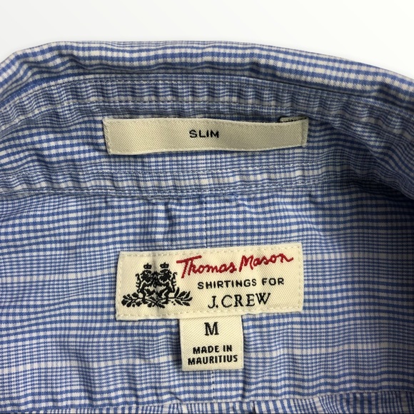 Thomas Mason Light Blue Button Down Shirt M - Picture 6 of 6
